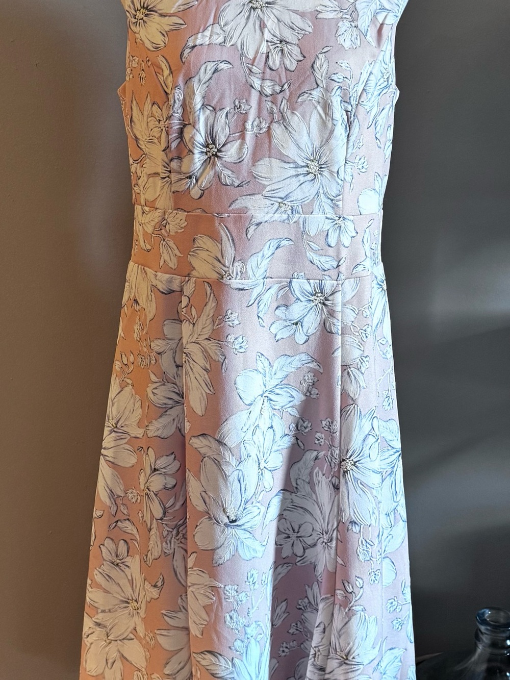R&K Pink Floral A-Line Dress
